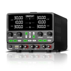 0-30V/10A-60V/10A-30V/20A Ayarlanabilir DC Güç Kaynağı Voltaj Regülatörü Çift Çıkışlı EKSTRA-HAFIZALI (SİYAH)